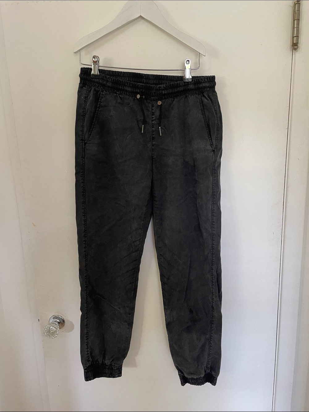 Black Jogger Pants - Casual Elastic Waist